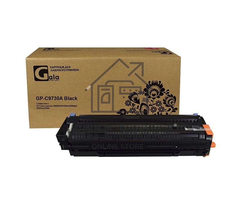 Картридж лазерный GalaPrint GP C9730A черный (13000 стр) для HP Color LaserJet 5500