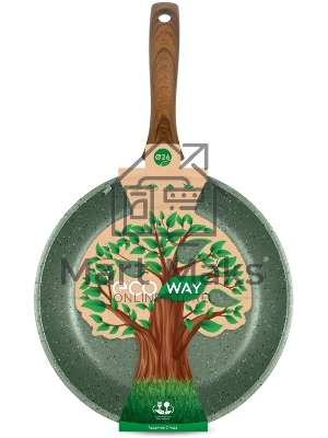 Сковорода НМП ECO WAY EW126, 26 см зеленый