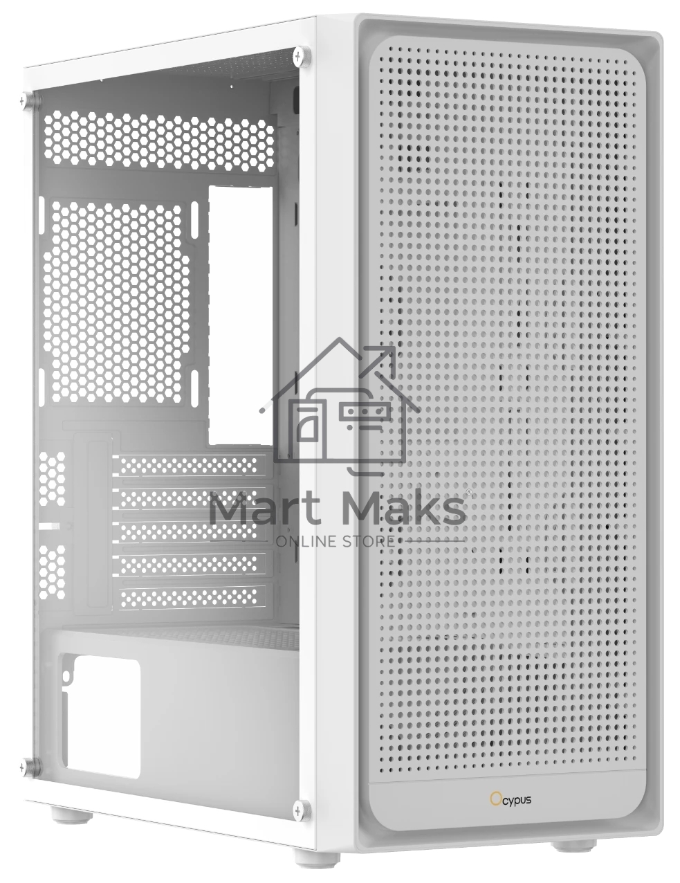 Компьютерный корпус Ocypus Gamma C50 без БП белый (Gamma-C50-WHG000XX-GL)