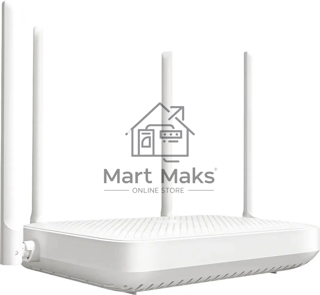 Роутер Wi-Fi Xiaomi Mi Router AX1500 RD12, 2.4/ 5 ГГц, до 1.5 Гбит/с, LAN 3x1 Гбит/с, WAN 1x1 Гбит/с