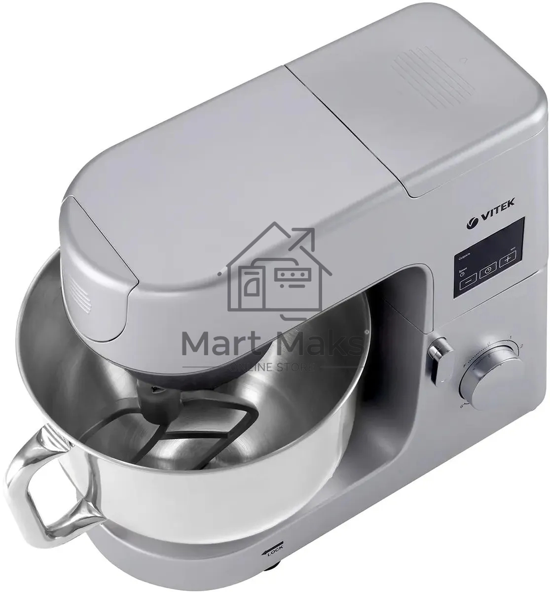 Миксер планетарный Vitek VT-PM0550 2000Вт серебристый