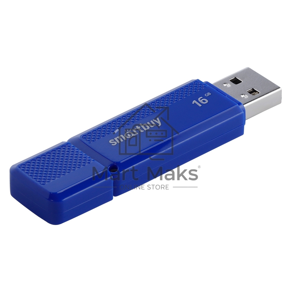 Флешка USB 2.0 Flash 16Gb Smartbuy Dock Blue (SB16GbDK-B)