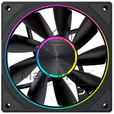 Вентилятор для корпуса Eurocase EU-FN120ARGB2002_8+18 BL YF12023 Black,120 ARGB fan 3pin+AURA 5V3pin female and male connector with brown box,3pcs in Вентилятор для корпуса Eurocase EU-FN120ARGB2002_8+18 BL YF12023 Black,120 ARGB fan 3pin+AURA 5V3pin female and male connector with brown box,3pcs in