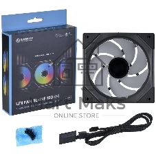 Вентилятор Lian Li G99.12SLIN1B.R0 UNI FAN SL-INF 120 Black /UF-SLIN120-1B/ 120х120х25мм (PWM, ARGb, 200-2100 об/мин, 29dBa)