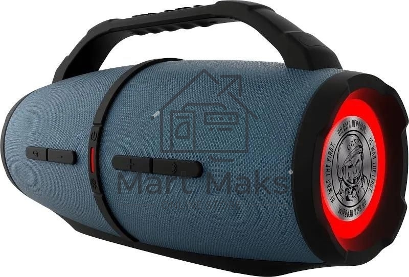Колонка портативная Ural Гагарин ГР-007, 60W, 2.2 BT/3.5Jack/USB, 10м, 5000mAh, синий