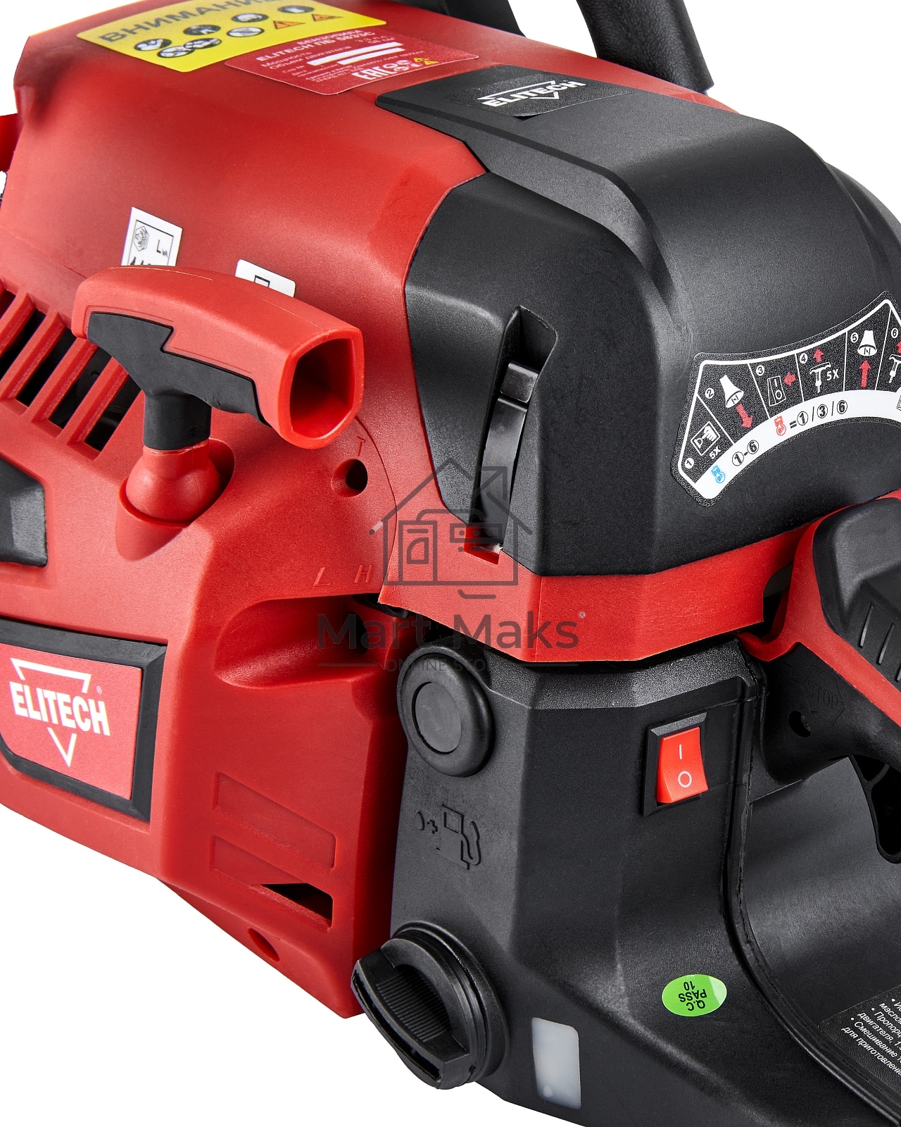 Бензопила Elitech ПБ 5833C (E1611.012.00) 2400Вт 3.3л.с. дл.шины:18
