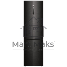 Холодильник Haier C4F740CBXGU1 черный двухкамерный 286/115л морозилка снизу, No Frost