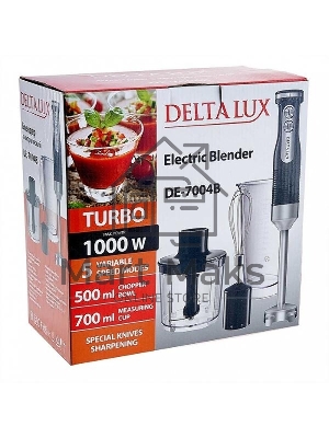 Блендер DELTA LUX DE-7004B черный,1,5кВт,р-м Турб