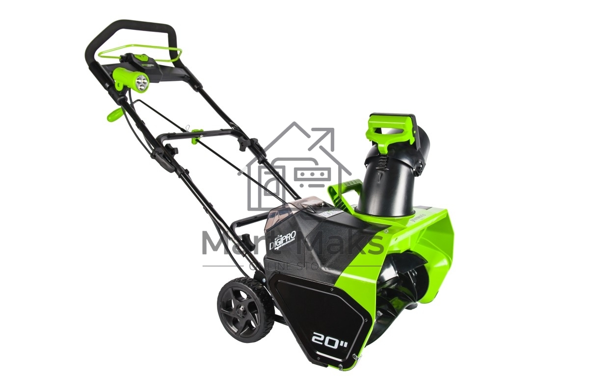 Снегоуборщик аккумуляторныйGreenworks GD40SB, 40V, 51 см, бесщеточный, с 1хАКБ 4 А.ч и ЗУ 2600607