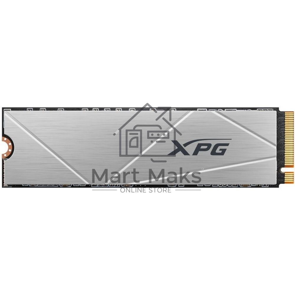 Накопитель SSD ADATA XPG GAMMIX S60, 512Gb, PCIe 4.0 x4, M.2 2280, NVMe, R/W 4700/1700, с радиатором