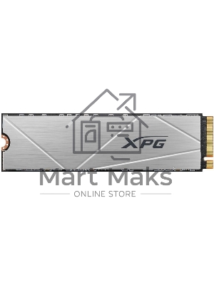 Накопитель SSD ADATA XPG GAMMIX S60, 512Gb, PCIe 4.0 x4, M.2 2280, NVMe, R/W 4700/1700, с радиатором