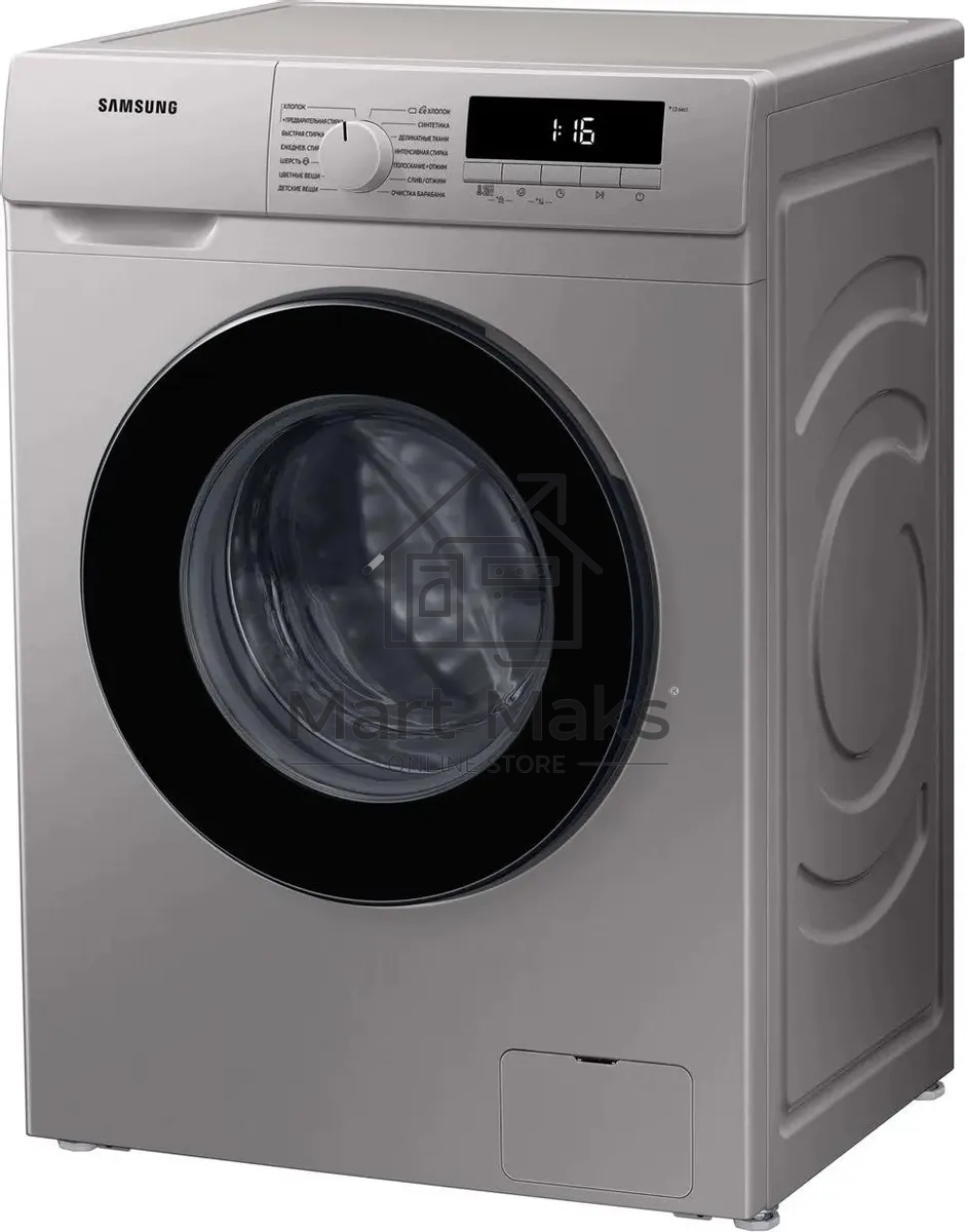 Стиральная машина Samsung WW80T3040BS/LP серебристый, загрузка фронтальная 8 кг, 1400 об/мин, класс: A
