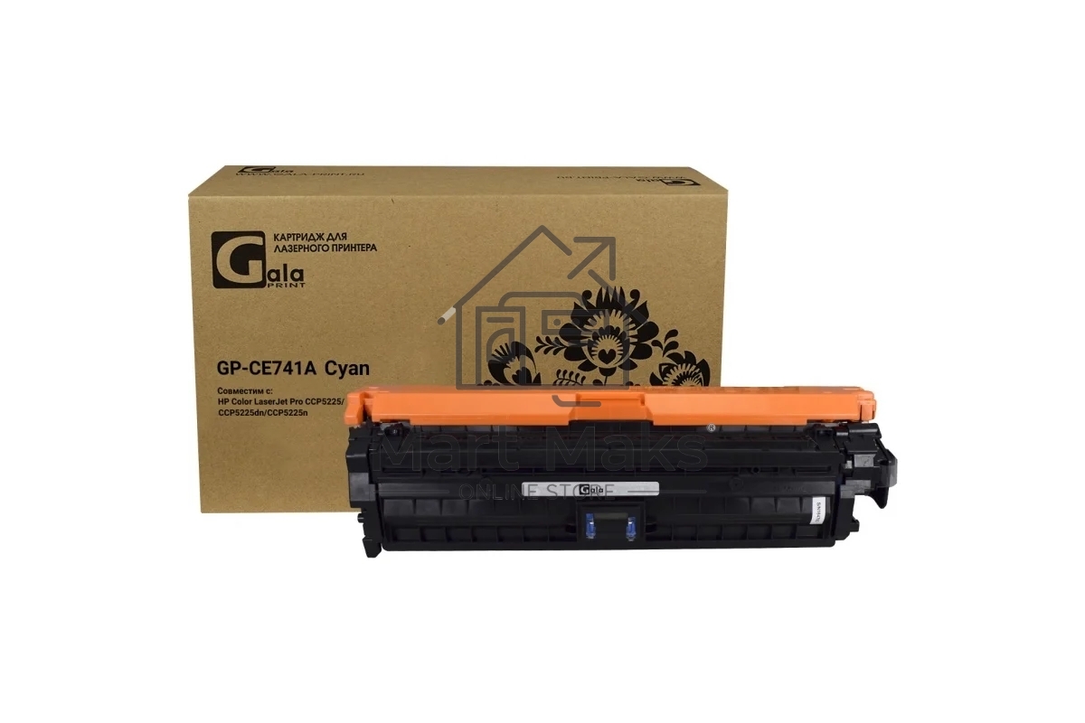Картридж лазерный GalaPrint GP-CE741A голубой (7300 стр) для HP Color LaserJet CP5225