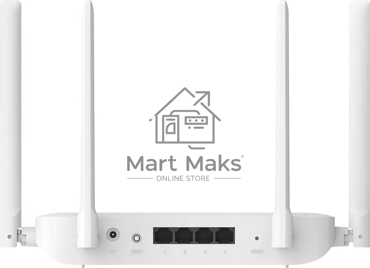Роутер Wi-Fi Xiaomi Mi Router AX1500 RD12, 2.4/ 5 ГГц, до 1.5 Гбит/с, LAN 3x1 Гбит/с, WAN 1x1 Гбит/с
