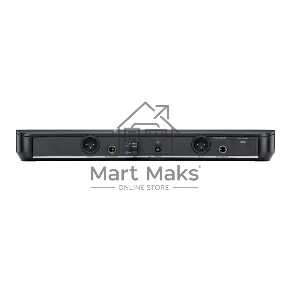 Микрофонная система SHURE BLX1288E/CVL-M17 беспроводная, двухканальная, с ручным передатчиком PG58 и петличным микрофоном CVL-B/C, частота UHF 662-686 МГц