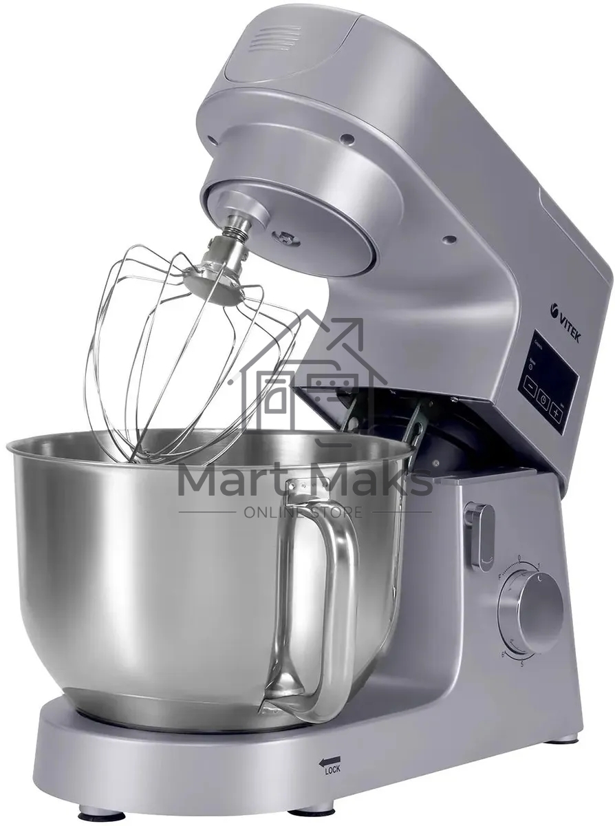 Миксер планетарный Vitek VT-PM0550 2000Вт серебристый