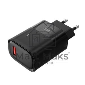 Зарядное устройство MORE CHOICE (4620202553416) NC09m 1USB 3.0A QC3.0 15W, черный