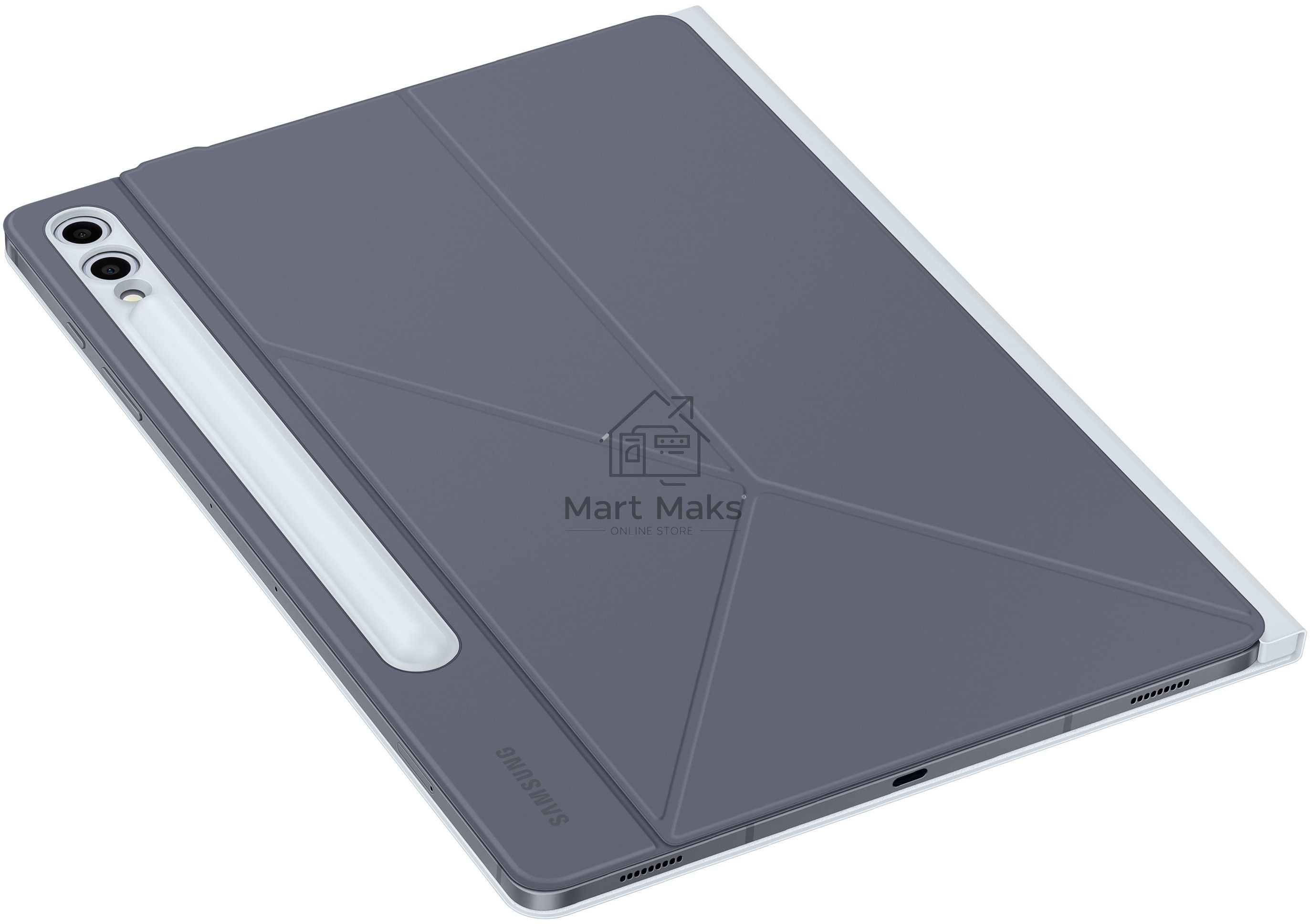 Чехол Samsung для Samsung Galaxy Tab S9+/S9 FE+ EF-BX810PLEGRU поликарбонат/полиуретан голубой