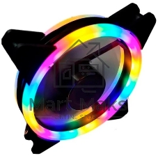 Вентилятор для корпуса Eurocase EU-FN120ARGB_8+12 BL YF120-5 Black,120 ARGB fan 3pin+AURA 5V3pin female and male connector with brown box,3pcs in big