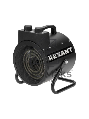 Пушка тепловая электрическая Rexant 60-0038 круглая, регулировка угла наклона, ТЭН, 2кВт