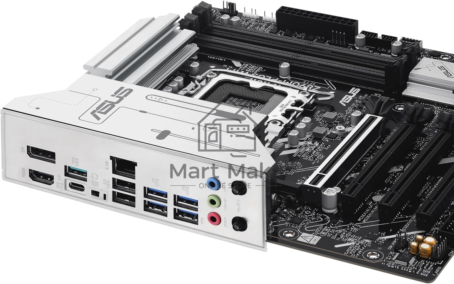 Материнская плата ASUS PRIME Z890M-PLUS WIFI, LGA 1851, Intel Z890, 4xDDR5, 6xSATA, 3xM.2, 1xPCIe 5.0 x16, 1xPCIe 4.0 x4, 2xPCIe 4.0 x1, 1xHDMI, 1xDP, 1x2.5Gb LAN, 2xUSB-A 2.0, 4xUSB-A 3.2 Gen 1, 1xUSB-A 3.2 Gen 2, 1xUSB-C 3.2 Gen 2x2, 3x3.5 мм, 7.1, mATX