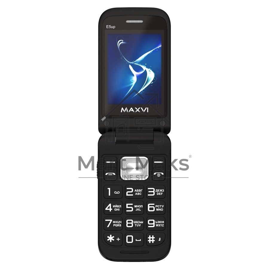 Мобильный телефон Maxvi E5 up черный