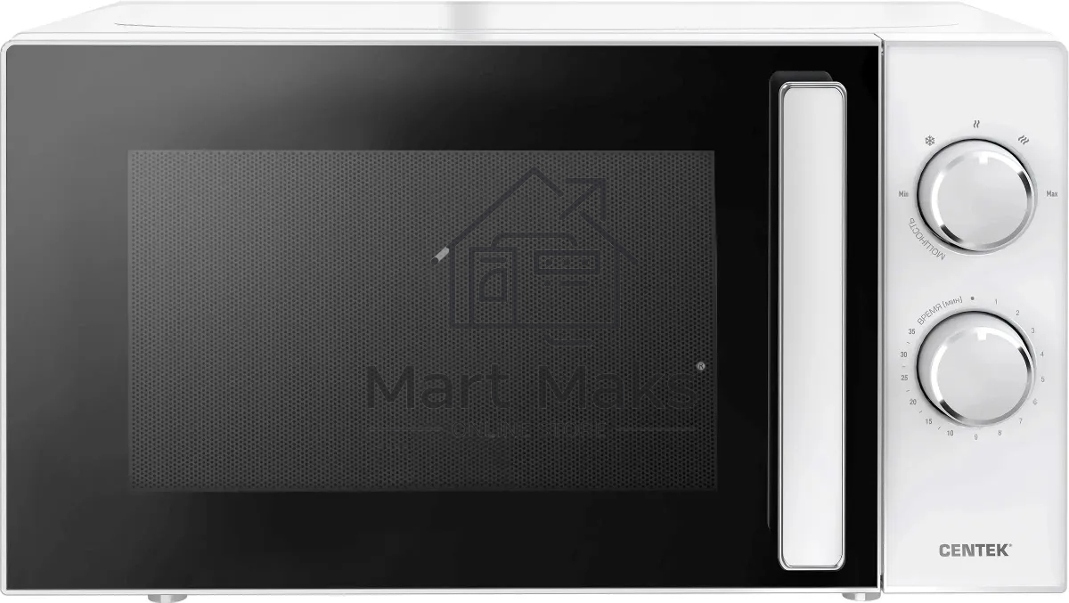 Микроволновая печь Centek CT-1560 белый, 20 л, 700 Вт, переключатели - поворотный механизм