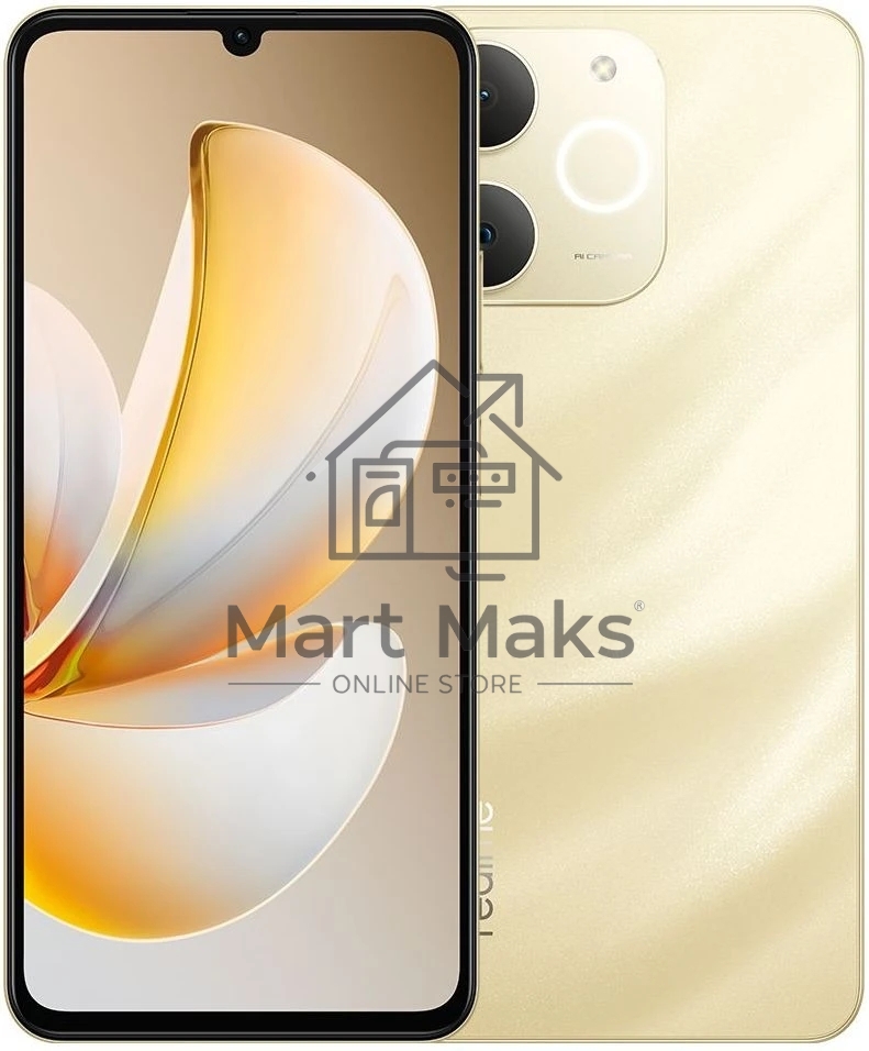 Смартфон Realme Note 70 RMX5313 6/128Gb, золотистый