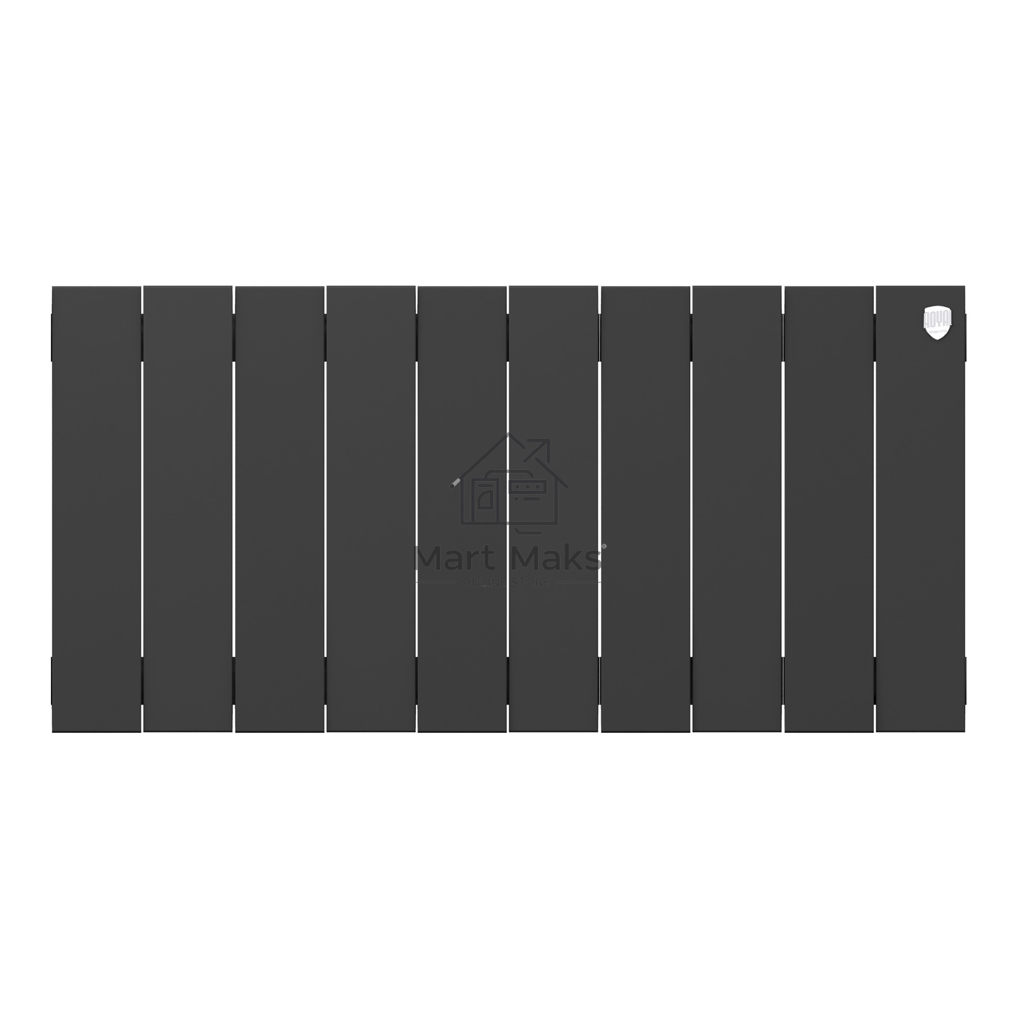 Радиатор биметаллический Royal Thermo PianoForte 300 черный - 10 секц.