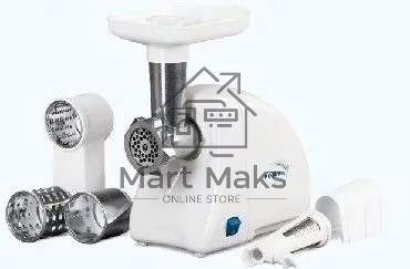 Мясорубка электрическая Ротор Экстра М ЭМШ 35/250-3 белый, 1500 Вт, 0.6 кг/мин, насадки - 4