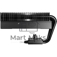Кулер для процессора ID-Cooling IS-77 XT Black, 120 мм, алюминий/медь, 500-1850 об/мин, 33.9 дБ, 4-pin PWM, 150 Вт, высота 77 мм, без подсветки