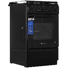 Плита электрическая De Luxe 506004.03Э (кр) 001 черный, конфорок 4 шт, духовка 60 л, 50 см x 85 см x 60 см