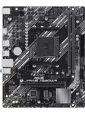 Материнская плата ASUS PRIME A520M-R, AM4, AMD A520, 2xDDR4, 4xSATA, 1xM.2, 1xPCIe 3.0 x16, 1xPCIe x1, 1xHDMI, 1x 1Gb LAN, 2xUSB-A 2.0, 4xUSB-A 3.2 Gen 1, 3x3.5 мм, 7.1, mATX
