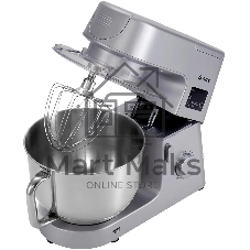 Миксер Vitek VT-PM0550 серебристый, стационарный, 2000 Вт, 6.2 л, 6 скоростей