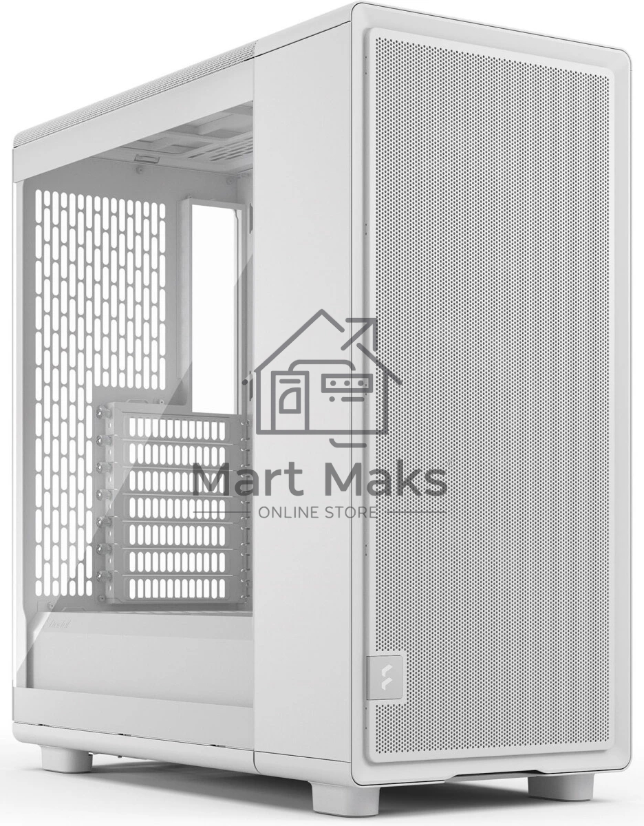 Компьютерный корпус без блока питания Case Fractal Design Epoch TG Clear Tint, Midi-Tower, 3x120мм, 2xUSB-A 3.2 + 1xUSB 3.2 Type-C ATX, mATX, mITX, белый