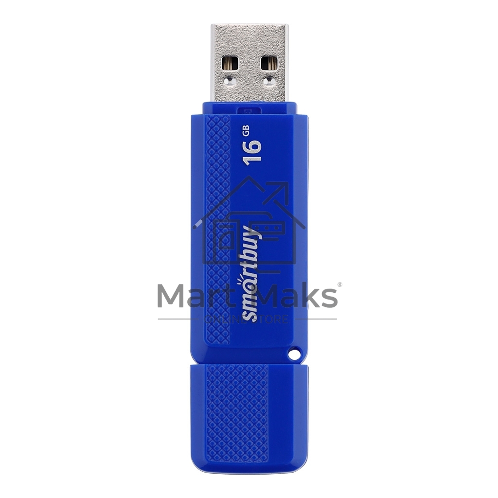 Флешка USB 2.0 Flash 16Gb Smartbuy Dock Blue (SB16GbDK-B)