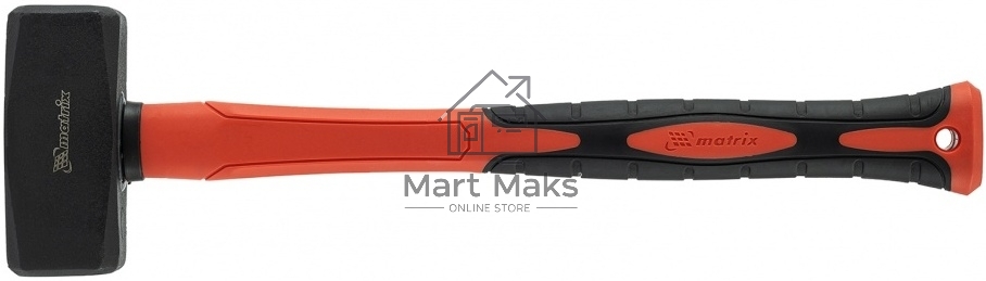 Кувалда Matrix 10974, 2 кг, фибергласовая обрезиненная рукоятка 380 мм