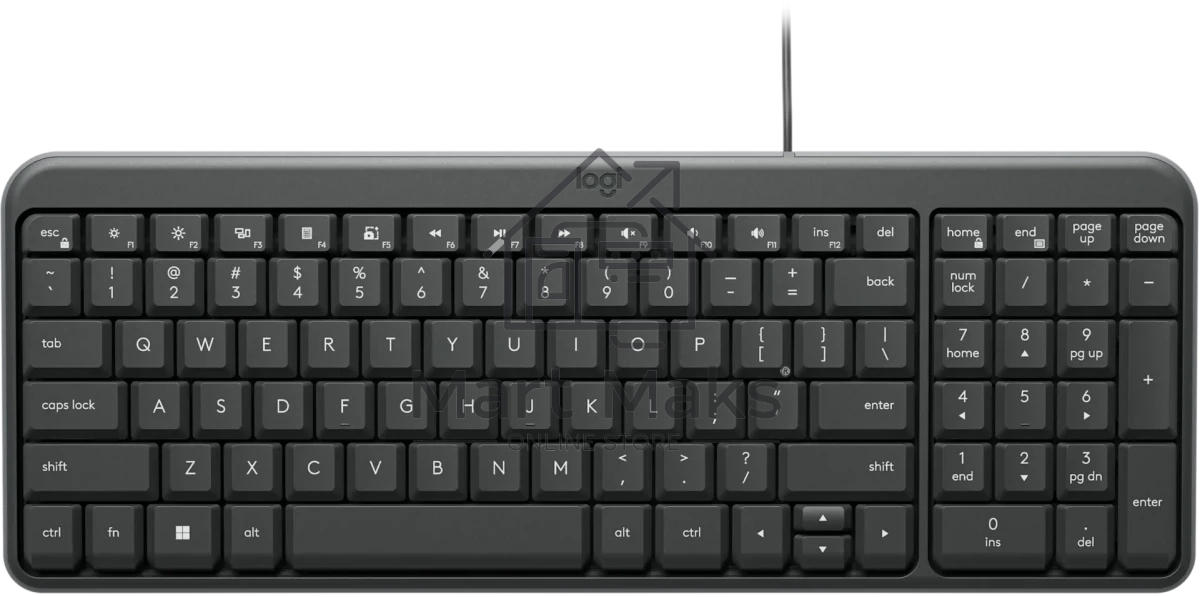 Клавиатура Logitech K106 проводная, USB Type-A, чёрный