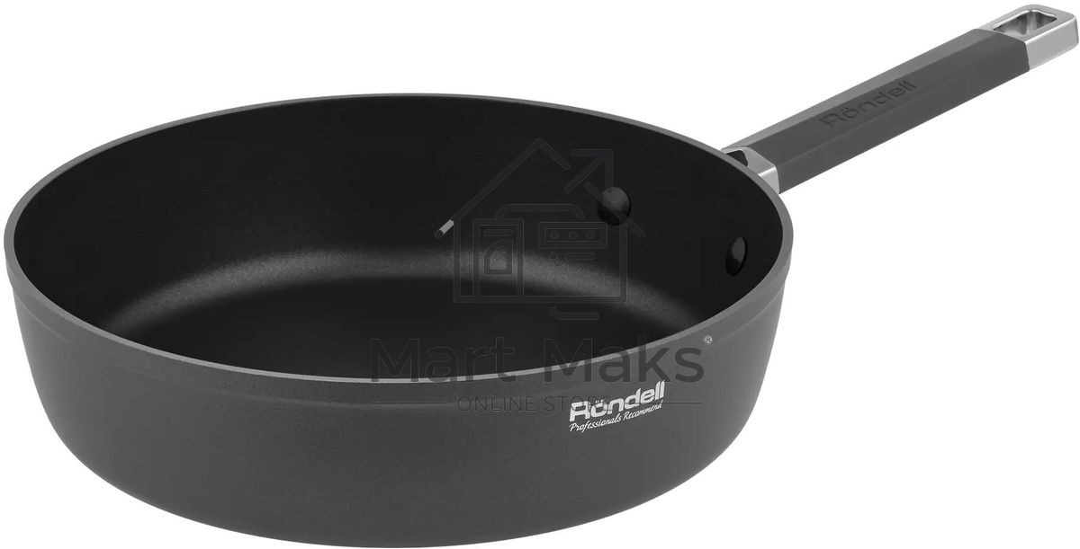 Сотейник Rondell Stolz RDA-1770, 28см, без крышки, серый