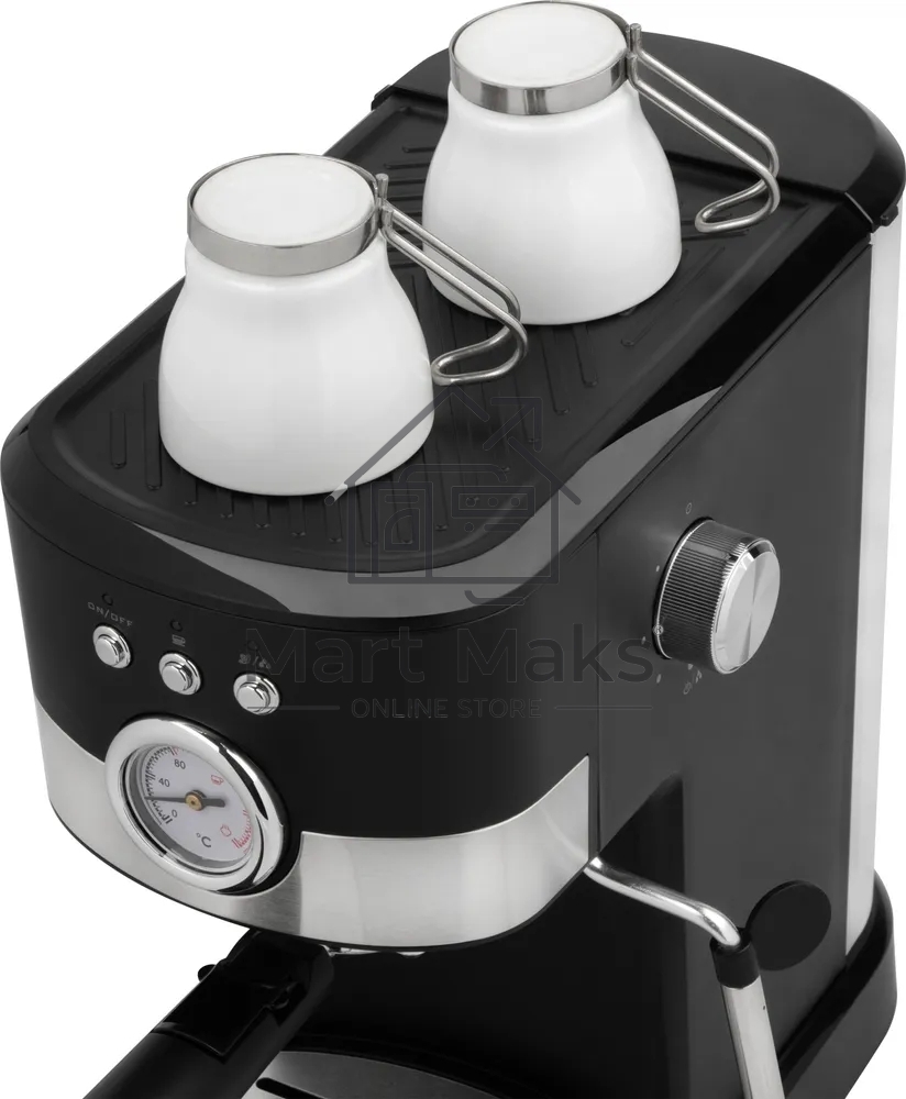 Кофеварка рожковая ENERGY EN-256R (108169) черный, исп. кофе - молотый, 1,2 л, 1100 Вт, 15 бар