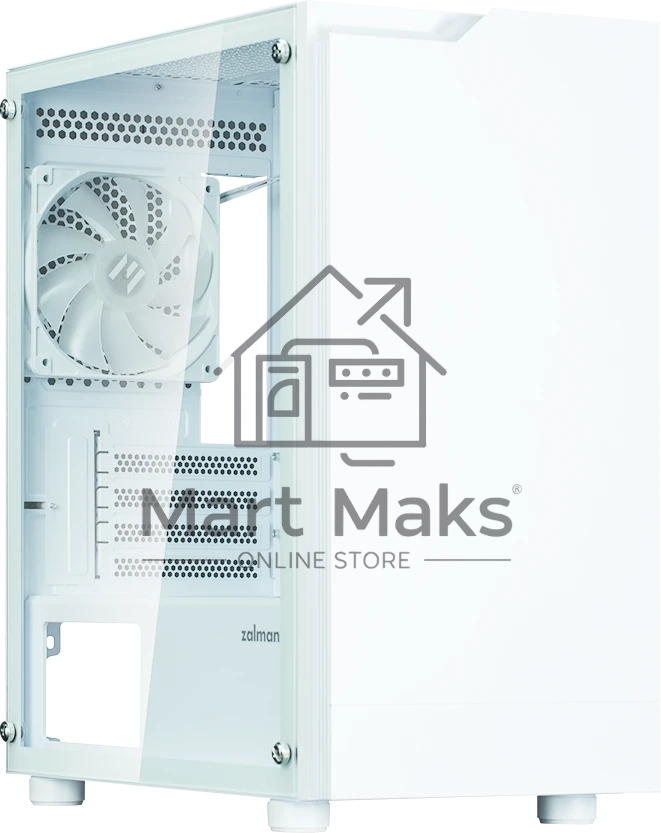 Компьютерный корпус Zalman T4 PLUS, MATX, белый, WINDOW, 1 x Combo (3.5'' or 2.5''), 1x3.5'', 2x2.5