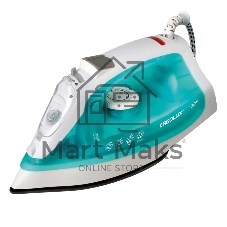 Утюг паровой Ergolux 13126 ELX-SI01-C40 электр. 1600Вт 220-240В тефлон аквамарин