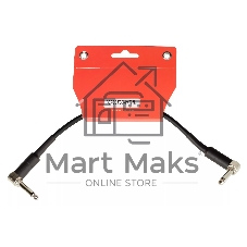 Инструментальный кабель FORCE FGC-19/025L Jack - Jack, угловые штекеры, 0,25 м