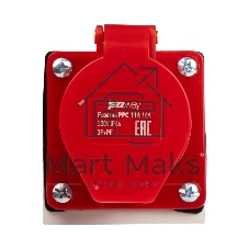 Розетка стационарная для наружной установки PPC 114 3Р+РЕ 16А 380В IP44 Jazzway