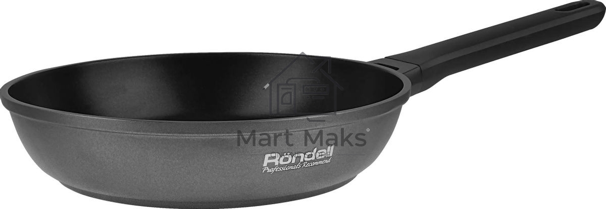Сковорода Rondell Zorro RDA-1450, 24 см, без крышки, графитовый