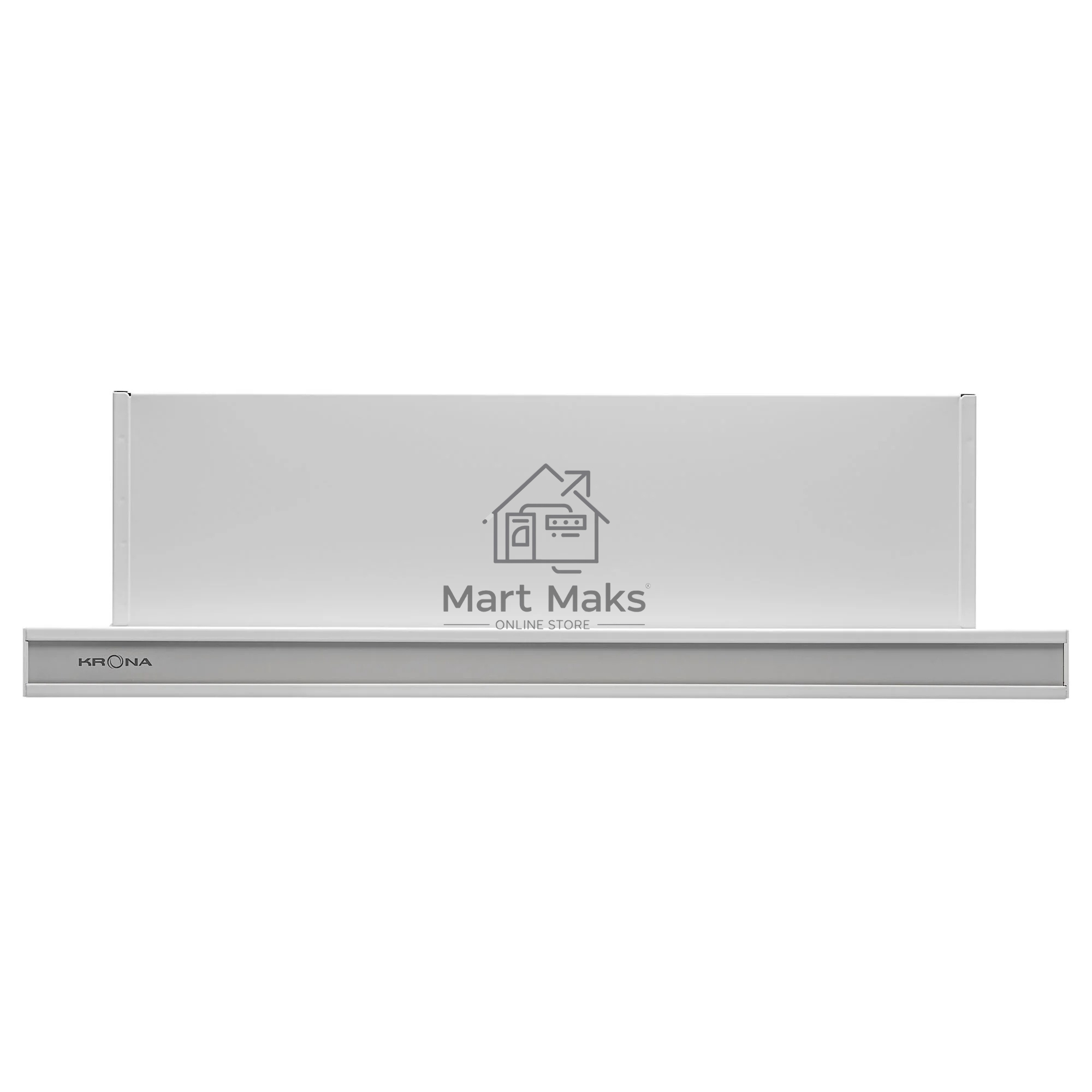 Вытяжка встраиваемая KRONA Kamilla 600 GLASS WH белый, 60 см, 1066 куб. м/ч, 58 дБ