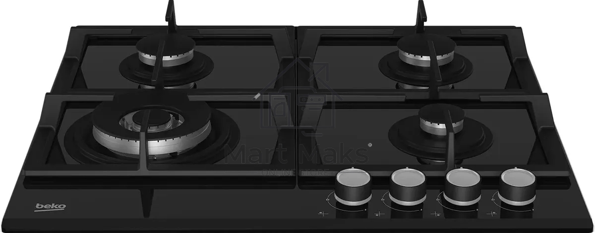 Встраиваемая газовая варочная поверхность Beko HILW 64235 S, черный