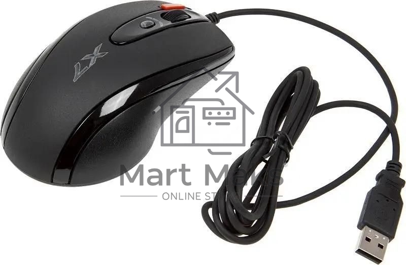 Мышь проводная A4Tech X-718BK черный, 3000 dpi, USB, кнопки - 7