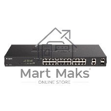Коммутатор D-Link DGS-1100-26MPV2/A3A, 24×1 Гбит/с + 2×1 Гбит/с SFP, настраиваемый