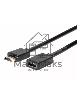 Кабель удлинительный HDMI-19M---HDMI-19F ver 2.0, 2m, TELECOM TCG235MF-2M